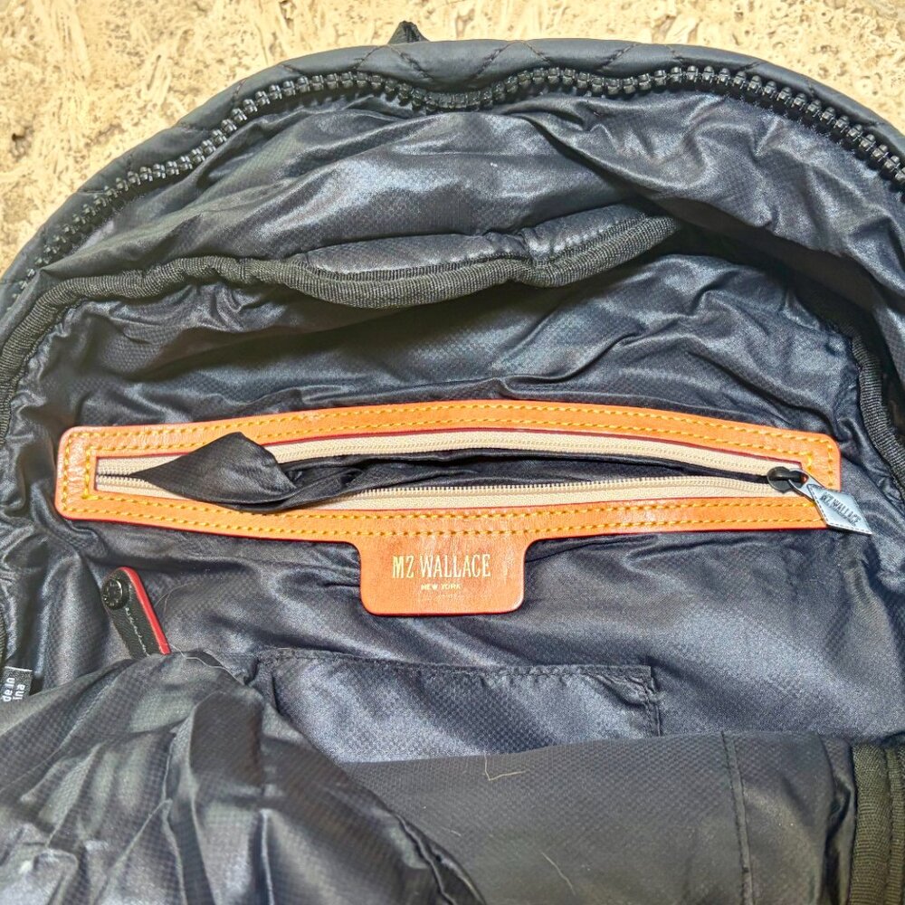 MZ Wallace Quilted Black Metro Backpack Deluxe - Picture 7 of 7